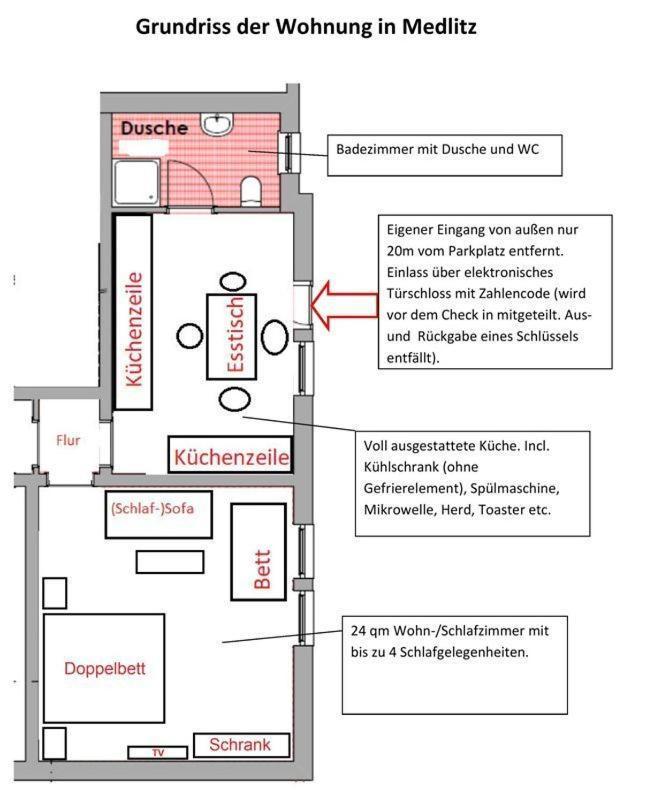 Wohnung In Medlitz Rattelsdorf Exterior photo